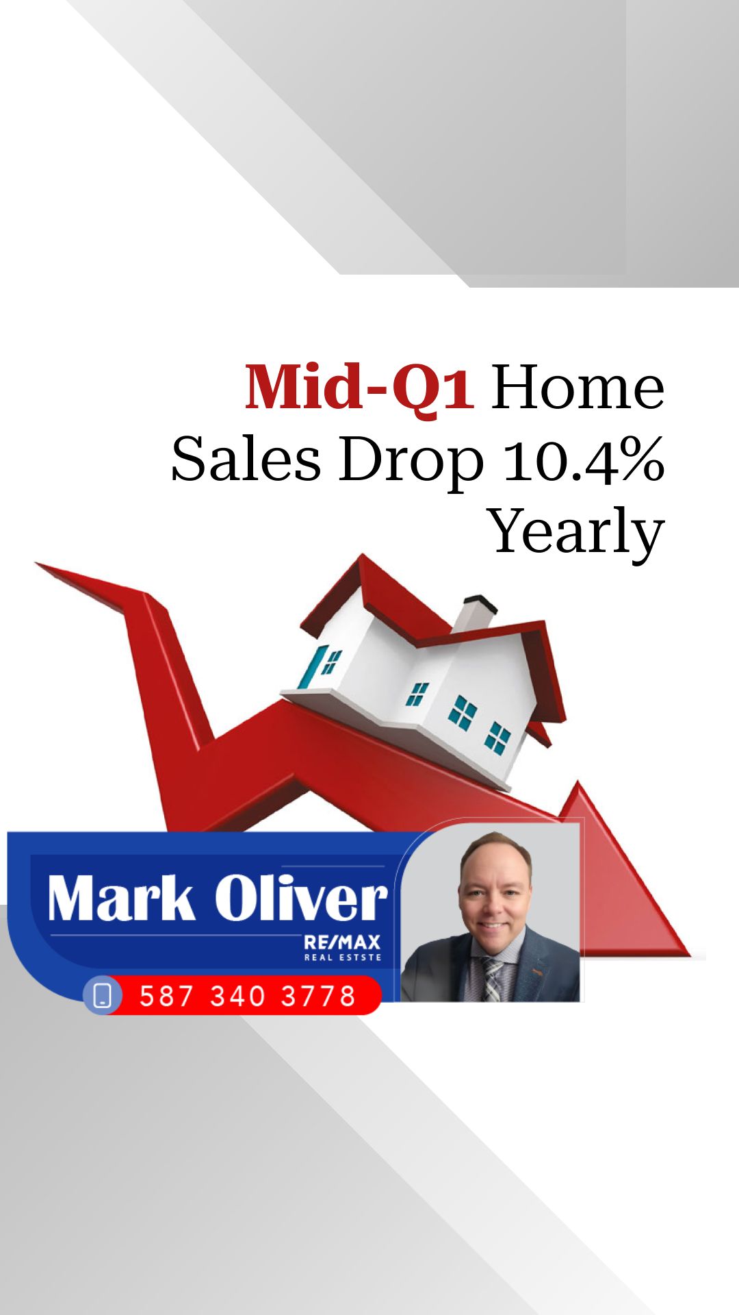 Mid-Q1 Home Sales Drop 10.4% Yearly